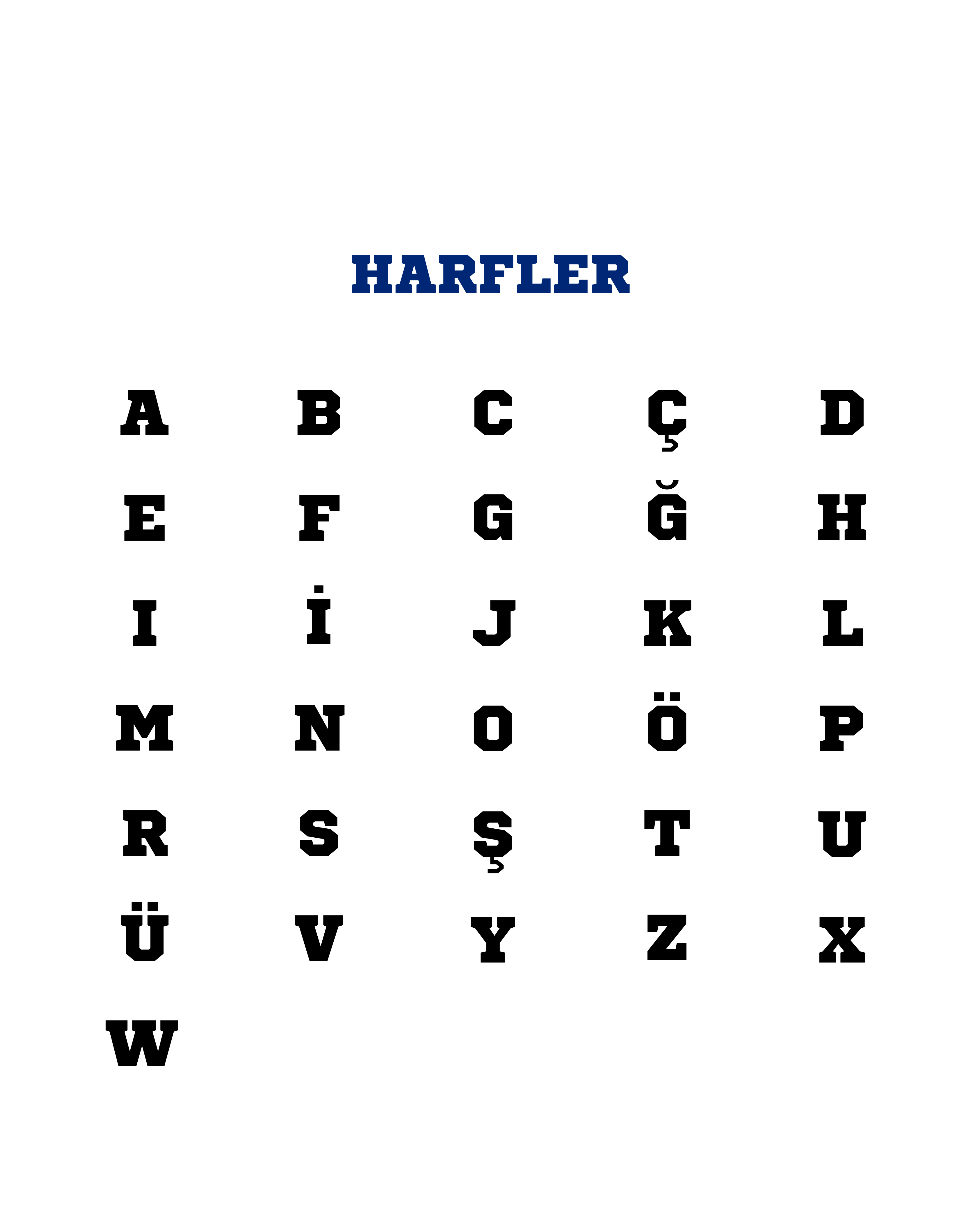 Harfler kataloğu
